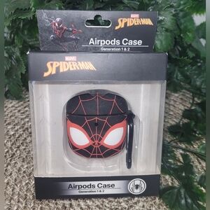 SPIDER-MAN Air Pod 1 & 2 Case Cover Culture Fly .Marvel - Black Mask.